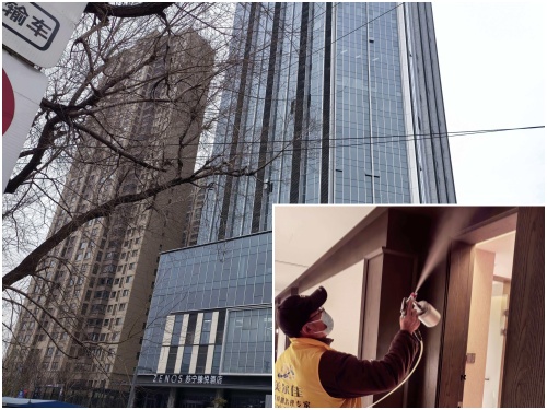 酒店开业前对100多间房进行除甲醛治理